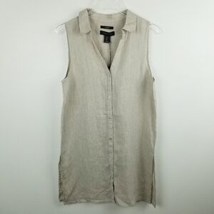Tahari 100% Hemp Sleeveless Top NWT size Small